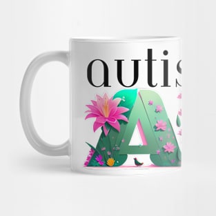 Autistic AF - Floral Mug